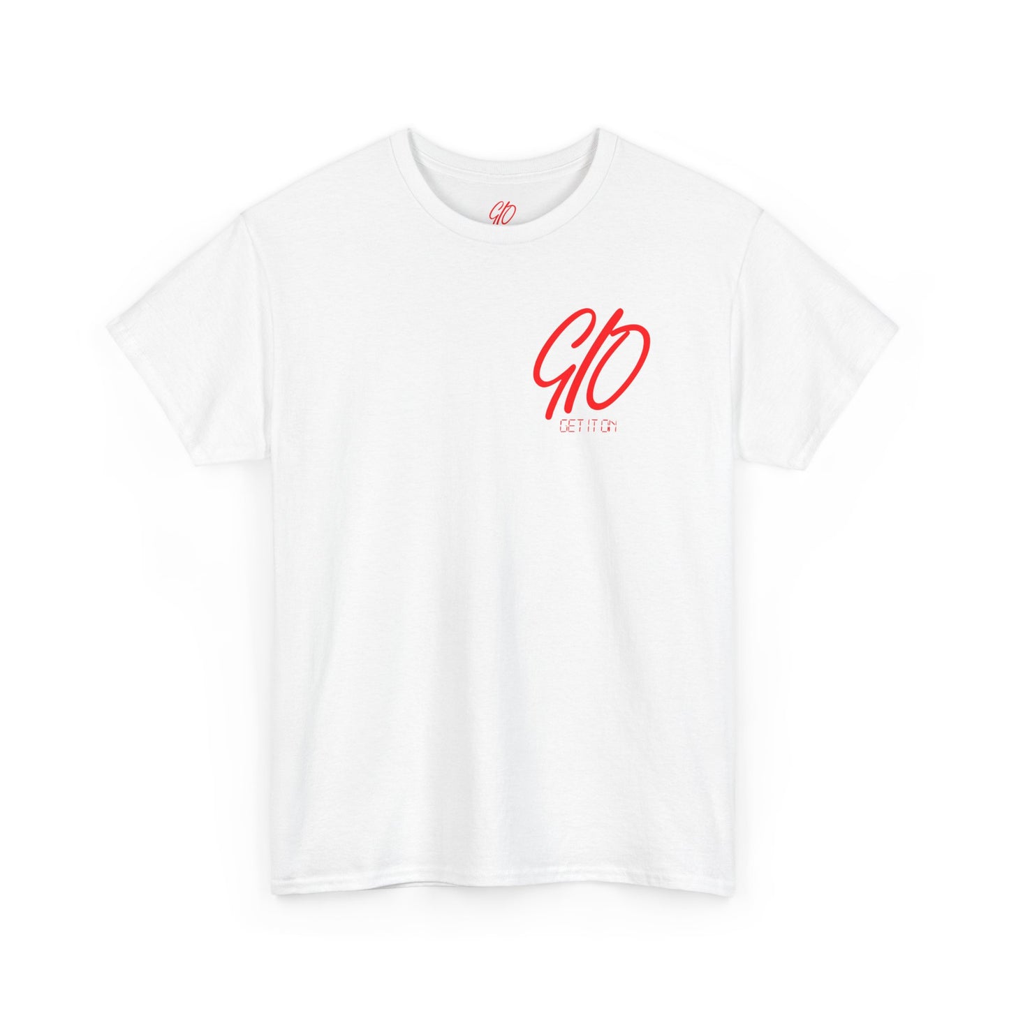 GIO Red & Black Verb Unisex Heavy Cotton Tee