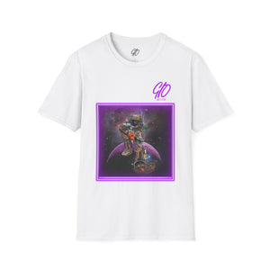 Out Of This World GIO White & Purple Unisex Softstyle T-Shirt