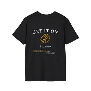 Est 2020 Black & Gold Unisex Softstyle T-Shirt
