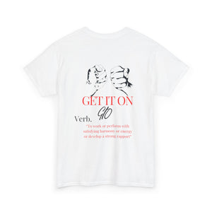 GIO Red & Black Verb Unisex Heavy Cotton Tee