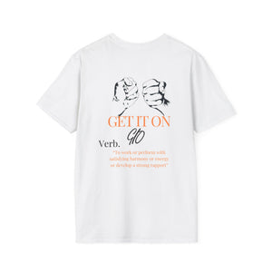 GIO Orange & Black Verb Unisex Softstyle T-Shirt