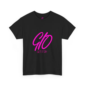 Hot Pink & Black GIO Logo Unisex Heavy Cotton Tee