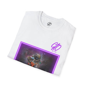 Out Of This World GIO White & Purple Unisex Softstyle T-Shirt
