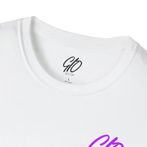 Out Of This World GIO White & Purple Unisex Softstyle T-Shirt
