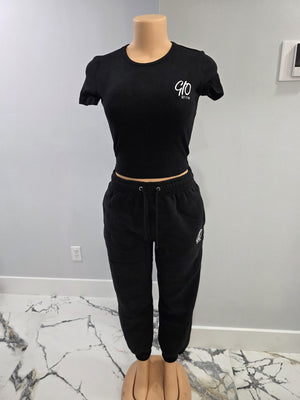 Get It On Crop Top & Jogger Set