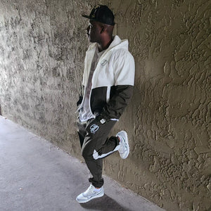 GIO GREEN & WHITE WINDBREAKER SET
