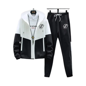 GIO Black & White Windbreaker Set